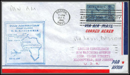 12393 Pan American Boston Lagos Nigeria 7/10/1961 Premier Vol First Flight Lettre Airmail Cover Usa Aviation - 3c. 1961-... Briefe U. Dokumente