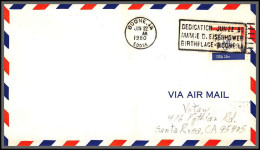 12380 Airport Dedication Boone 22/6/1960 Premier Vol First Flight Lettre Airmail Cover Usa Aviation - 2c. 1941-1960 Cartas & Documentos