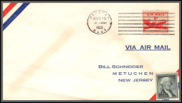 12299 Oshkosh 19/8/1958 Premier Vol First Flight Lettre Airmail Cover Usa Aviation - 2c. 1941-1960 Covers