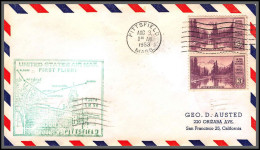 12278b Am 94 Pittsfield 3/8/1953 Premier Vol First Flight Lettre Airmail Cover Usa Aviation - 2c. 1941-1960 Covers