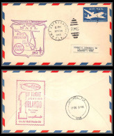 12129 Route Extension Am 8 Jacksonville 26/4/1939 Premier Vol First Flight Airmail Entier Stationery Usa Aviation - 1c. 1918-1940 Brieven