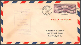 12043 Marysville Air Port 22/9/1930 Premier Vol First Flight Lettre Airmail Cover Usa Aviation - 1c. 1918-1940 Storia Postale