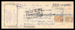 12993 Combroux Decines Isère Verreries Richarme Rive De Gier Loire 1926 Timbre Fiscal Fiscaux Sur Document France - Storia Postale