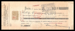 12994 Paris Verreries Richarme Rive De Gier Loire 1926 Timbre Fiscal Fiscaux Sur Document France - Brieven En Documenten
