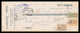 12979 Calorifuges Phénix Murat Cantal Verreries Richarme Rive De Gier Loire 1926 Timbre Fiscal Fiscaux France - Covers & Documents