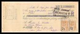 12990 Maconerie Lombardy Lorette Verreries Richarme Rive De Gier Loire 1926 Timbre Fiscal Fiscaux Sur Document France - Covers & Documents