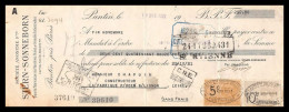 12986 Stern Sonneborn Verreries Chapuis Boen Sur Lignon 1921 Timbre Fiscal Fiscaux Sur Document France - Covers & Documents