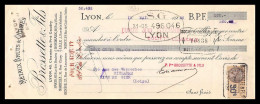 12964 Brossette Lyon 1926 Verreries Richarme Rive De Gier Loire Timbre Fiscal Fiscaux Sur Document France - Lettres & Documents