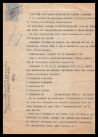 12951 2f Bonnefoy Rive De Gier Loire 1920 Timbre Fiscal Fiscaux Sur Document France - Briefe U. Dokumente