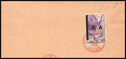 12930 N°361 Surcharge EA 1962 CACHET ROUGE Algérie Lettre Cover - Algérie (1962-...)