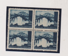 CROATIA WW II, 0.50 Kn Landscape War Paper  Bloc Of 4 MNH - Croacia