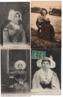Lot De 16 Cartes Postales Anciennes - Costumes Régionaux - 5 - 99 Karten