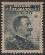 Italia / Italia 1916 Correo 102 */MH Enmanuelle III / Tipo 1911 Sobrecarga "cen - Other & Unclassified