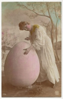 596  - Pâques - Jeune Dame Et Oeuf - NPG 519/2 - Ostern