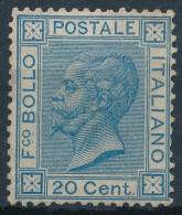 Italia / Italia 1867 Correo 23 */MH 20 Cent. Azul - Victor-Emmanuel II - Altri & Non Classificati