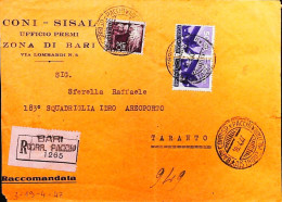 Italy - Repubblica - Democratica Raccomandata Da Bari - S7075 - 1946-60: Storia Postale