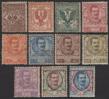 Italia / Italia 1901 Correo 64/74 */MH Águila De Casa Saboya Y Victor Emmanuel - Andere & Zonder Classificatie