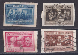 Pologne - République 1944 - 1960   Y & T N °  483  490  482  495  Oblitéré - Usati