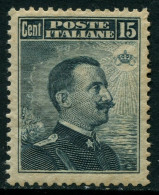 Italia / Italia 1909 Correo 82 **/MNH 15 Cent. Gris Negro 1909 / Emmanuel III / - Altri & Non Classificati