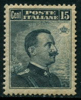 Italia / Italia 1909 Correo 82 **/MNH 15 Cent. Gris Negro 1909 / Emmanuel III / - Sonstige & Ohne Zuordnung