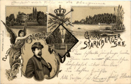 Gruss Vom Starnberger See - Ludwig II - Litho - Starnberg