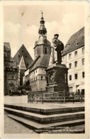 Eisleben-Lutherstadt, Martin-Luther-Denkmal M.d. Marktkirche - Eisleben