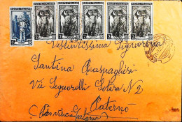 Italy - Repubblica - Italia Al Lavoro Lettera / Cartolina Da Lecce - S7378 - 1946-60: Storia Postale