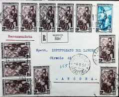 Italy - Repubblica - Italia Al Lavoro Raccomandata Da Macerata - S7320 - 1946-60: Storia Postale