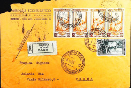 Italy - Repubblica - Italia Al Lavoro Raccomandata Da Modena - S7315 - 1946-60: Storia Postale