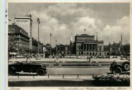 Leipzig, Augustusplatz Mit Hochhaus Und Neuem Theater - Leipzig