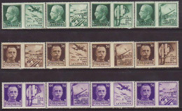 Italia / Italia 1942 Correo 229+30+32+V */(*) Serie Actual "Imperial" Con Bande - Andere & Zonder Classificatie