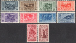 Italia / Italia 1932 Correo 295/01 **/MNH Garibaldi 1932 - 10 Sellos - Altri & Non Classificati