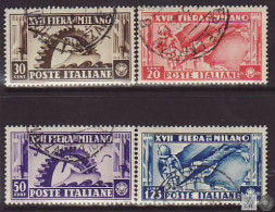 Italia / Italia 1936 Correo 374/77 US 17a Feria De Milan - 4 Sellos  - Otros & Sin Clasificación