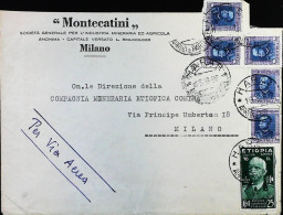 ITALIA - COLONIE -  ETIOPIA + ERITREA Lettera Da HARAR Del 1937- S6183 - Ethiopie