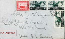 ITALIA - COLONIE -  SOMALIA + ERITREA Lettera Da DIRE DAUA Del 1936. ANNULLO BILINGUE - S6231 - Somalie