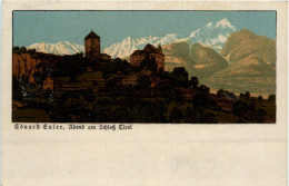 Meran - Abend Am Schloss Tirol - Künstler Eduard Euler - Merano