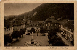 Suhl I.Thür.Wald, Marktplatz Mit Domberg - Suhl