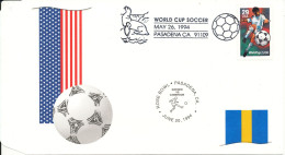 USA Cover World Cup Soccer Football June 20 1994 Sweden Vs Cameroon With Cachet - 1994 – Vereinigte Staaten