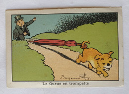 RARE Chromo Benjamin Rabier Les Fables La Queue En Trompette - Andere & Zonder Classificatie