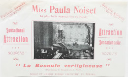 CIRQUE SPECTACLE TRACT CYCLISTE ACROBATE MISS PAULA NOISET BASCULE VERTIGINEUSE - Programs