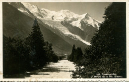 CPSM - CHAMONIX - L'ARVE ET LE MONT-BLANC - Chamonix-Mont-Blanc
