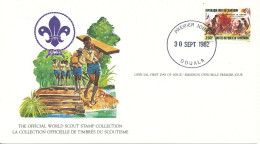 Cameroon FDC Card 30-9-1982 World Scout Stamp Collection With Nice Cachet - Covers & Documents