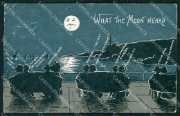 Artist Signed Paper Moon What The Moon Heard PIEGHE Cartolina XP9069 - Otros & Sin Clasificación