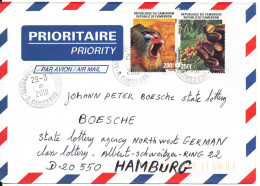 Cameroon Air Mail Cover Sent To Germany 29-3-2001 - Camerun (1960-...)