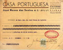 CASA PORTUGUESA - Cartas & Documentos