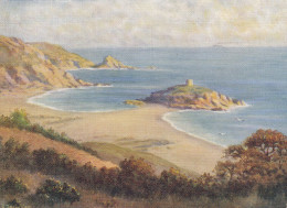 Postcard - Art - G E Treweek - Portelet Bay, Jersey - Series No. 1012 - VG - Ohne Zuordnung