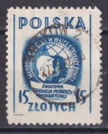 Pologne - République 1944 - 1960   Y & T N °  525  Oblitéré - Used Stamps