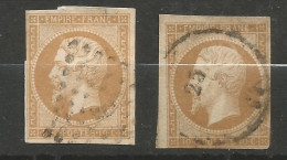 Napoleon 10c Y&T 13A Et 13B - 1853-1860 Napoléon III.