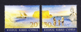 Europa Cept 2004 Cyprus 2v ** Mnh (59548) Rock Bottom - 2004