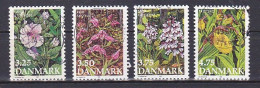 Denmark, 1990, Endangered Flowers, Set, USED - Gebraucht